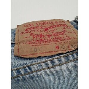 Levis 503 Button Fly Jeans 33x34, Made in Colombia